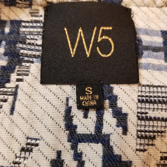 W5 Anthropologie Ikat Jacquard Top - Picture 10 of 11